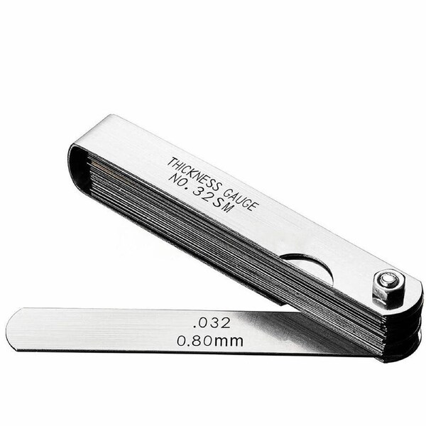 32 Blades Feeler Gauge Thickness Tool Metric Filler