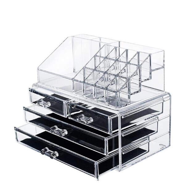 4 Drawer Acrylic Makeup Organizer Cosmetic Storage