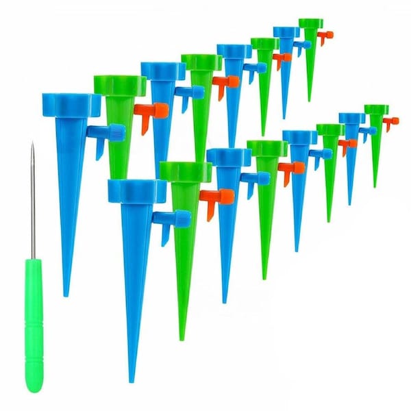 24x Drip Irrigation System Kit Self Watering Spikes