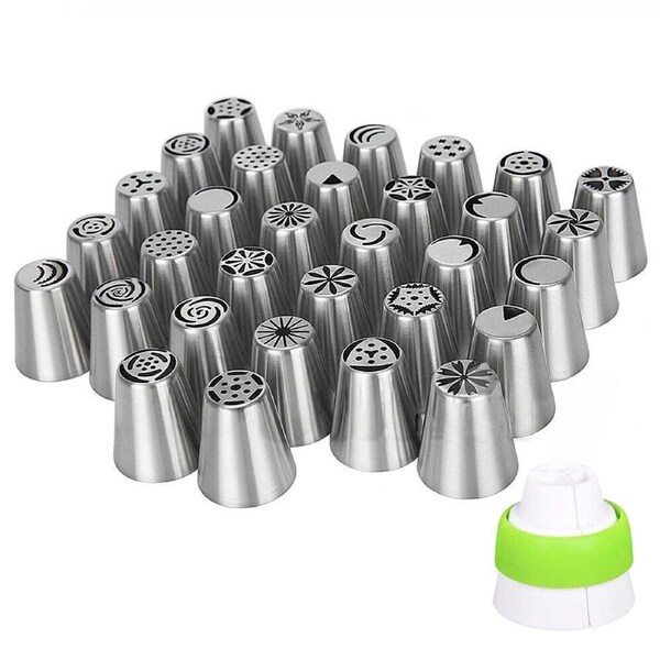 32pcs Russian Icing Piping Nozzles Set Cake Decorating