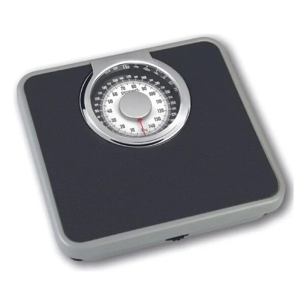 Propert 150kg Capacity Mechanical Bathroom Scale in Black