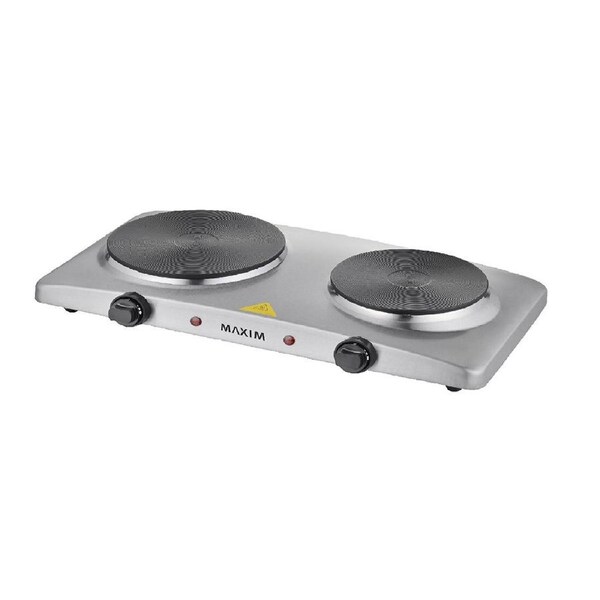 Maxim Twin 2400W Portable Electric Hot Plate Cooker Cooktop Stove/Caravan MHP2