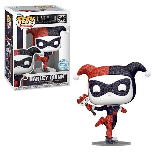 Funko POP Batman the Animated Series Harley Quinn Diamond Glitter #546 Vinyl Figure