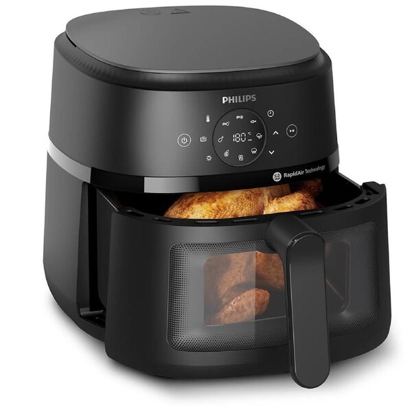 Philips 6.2L Airfryer - Electric Healthy Crispy Oil-Free Cooking Grill Roast Rehea - Non-Stick Cooking