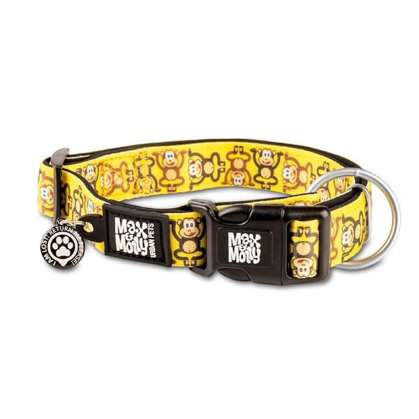 Smart Id Dog Collar (Monkey Maniac) - Small