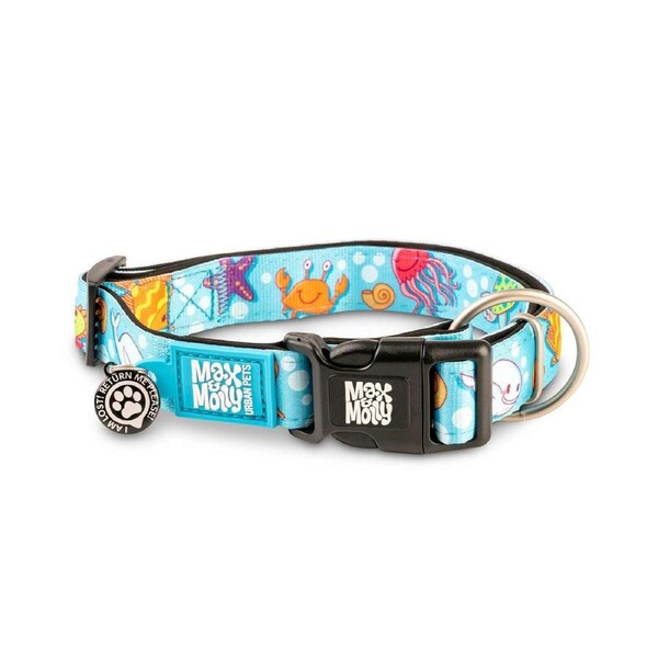 Smart Id Dog Collar (Blue Ocean) - Large