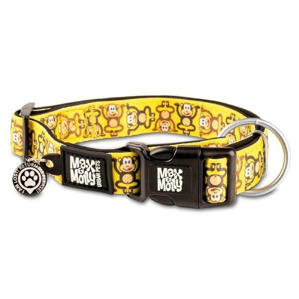Smart Id Dog Collar (Monkey Maniac) - Large
