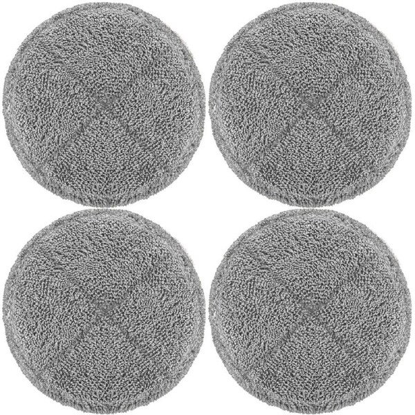 Stelive 4 Pack Replacement Steam Mop Pads for Stelive SL231 Steam Mop, Steam & Scrub All-in-One Scrubbing and Sanitizing, Dirt Grip Scrub Washable Pad