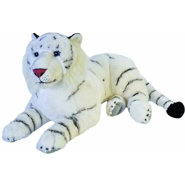 Wild Republic Cuddlekins White Tiger Jumbo 76cm Soft Plush Toy