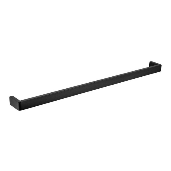 ACA 800mm Black Single Towel Rail