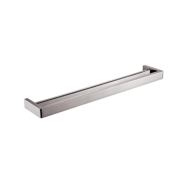 ACA 600mm Brushed Nickel Double Towel Rail