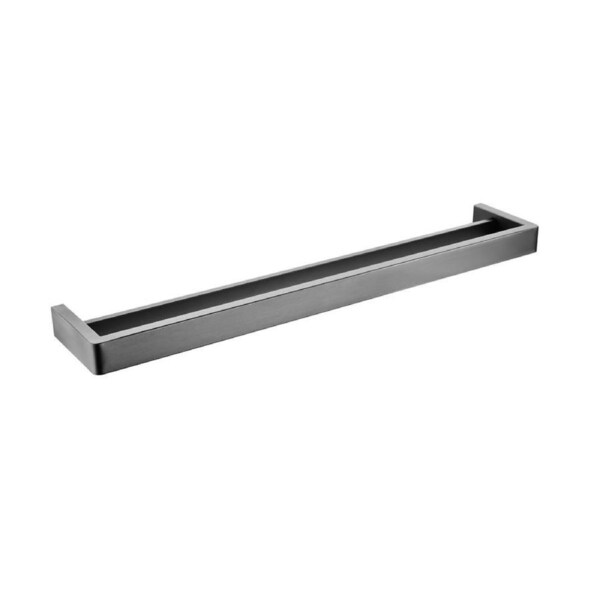 ACA 600mm Gunmetal Grey Double Towel Rail