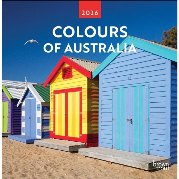 2026 Calendar Colours of Australia Square Wall, BrownTrout A05999