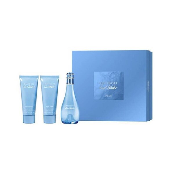 Davidoff Cool Water 3pc Set 100ml EDT (L)