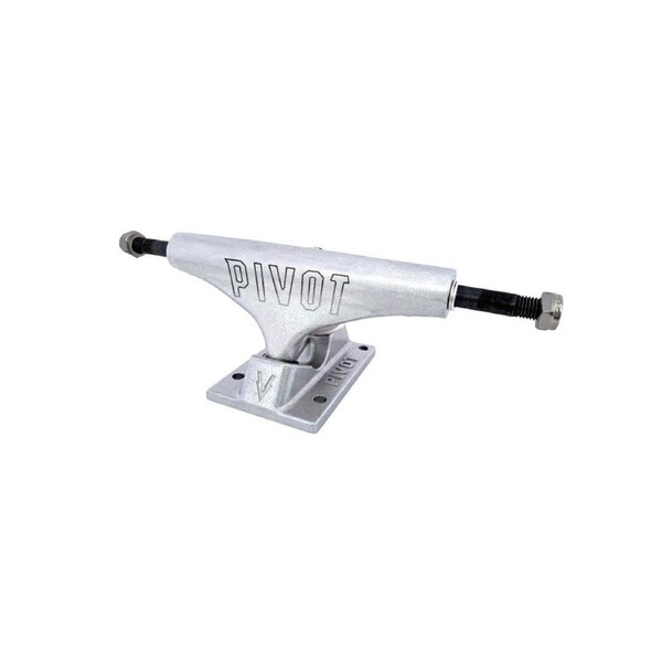 Pivot Truck Co Logo Set Hanger for Skateboard Silver Hanger Width 5.5in