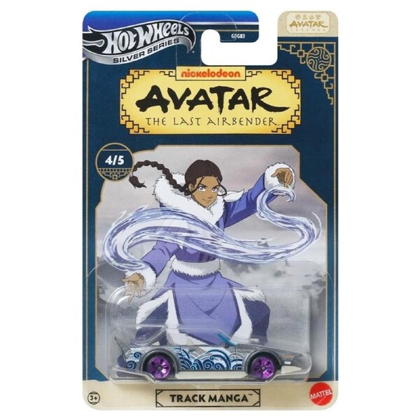 Hot Wheels Silver Series Avatar the Last Airbender Track Manga Katara Diecast Vehicle