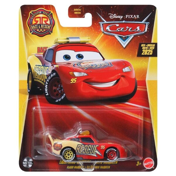 Disney Pixar Cars Radiator Springs Race and Rescue Lightning McQueen Diecast Vehicle