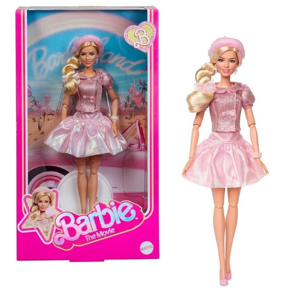 Barbie the Movie Barbie Pink Puffy Dress with Pink Beret Collector Fashion Doll