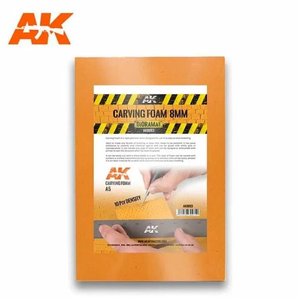 AK Interactive Building Materials - Carving Foam 8mm A5