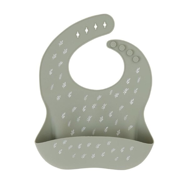 Silicone catch bib - Olive