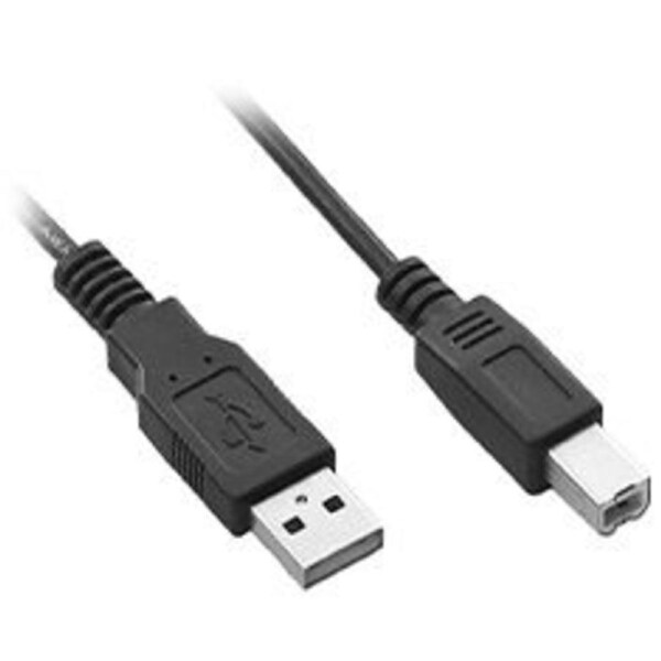 CableMod USB 2.0 Type-A to Type-B Cable Male to Male Black 1m