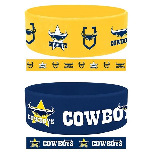North QLD Queensland Cowboys NRL Rugby League Team Wrist Bands