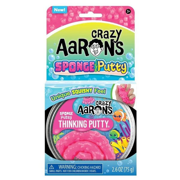 Crazy Aaron's Thinking Putty Trendsetters Sponge Putty 4 inch Tin