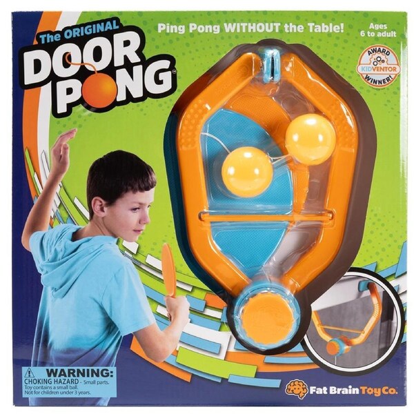 Fat Brain Toy Co. Door Ping Pong Sports Game Play Fun Toy for Kids/Children 6y+