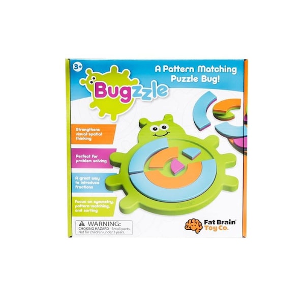 Fat Brain Toy Co Bugzzle Kids/Toddler 3y+ Educational Animal Bug Puzzle Toy Game