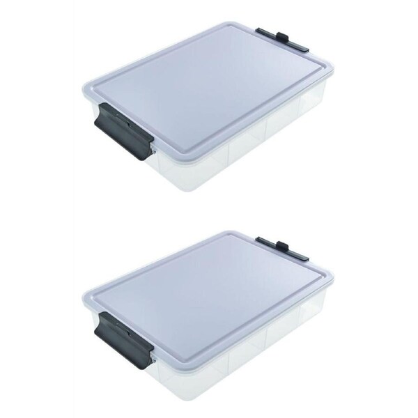 2PK Farberware SnackleBox Polypropylene Board and Box 30x40.5cm White/Clear