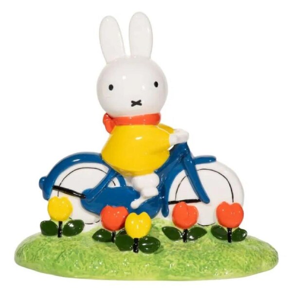 Miffy Figurine - Tulip Garden Bike Ride