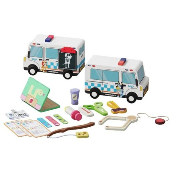 Bluey Wooden Doctor's Vehicle