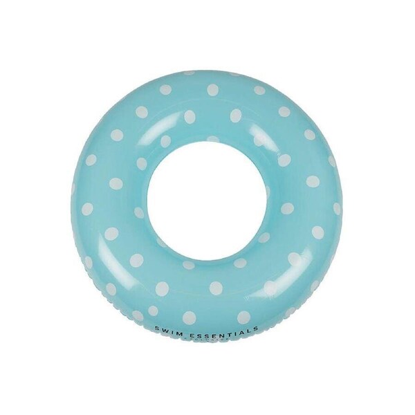 Swim Essentials Kids Inflatable Swimming Ring Beach Floater Blue Dots 55cm 3y+