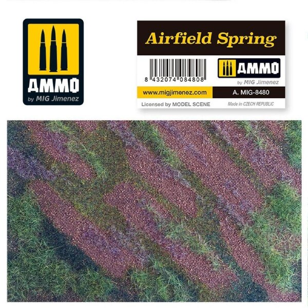 Ammo by MIG Dioramas - Scenic Mats - Airfield Spring