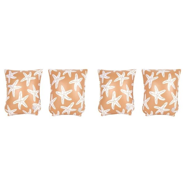 2x 2pc Swim Essentials Kids/Children Inflatable Arm Bands Sea Star Orange 2-6y