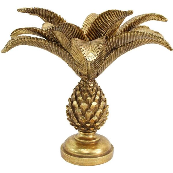 LVD Resin Candle Holder Large Pineapple Decoration 27x27x25cm Gold