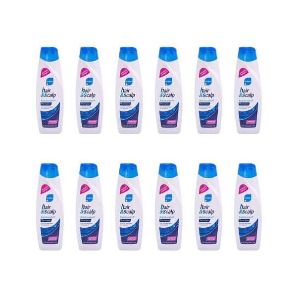12PK Medipure Hair & Scalp Anti-Dandruff Shampoo 400ml Care For All Types