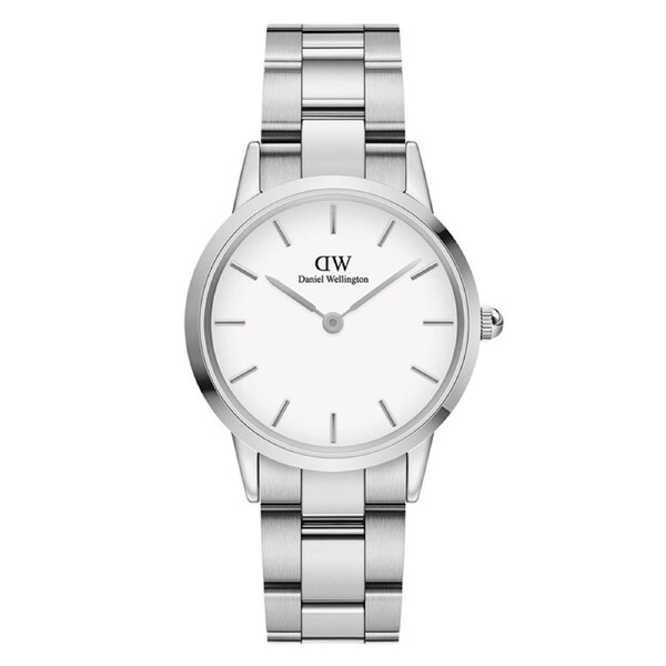 Daniel Wellington Unisex 36 mm Iconic Link Watch Silver DW00100203