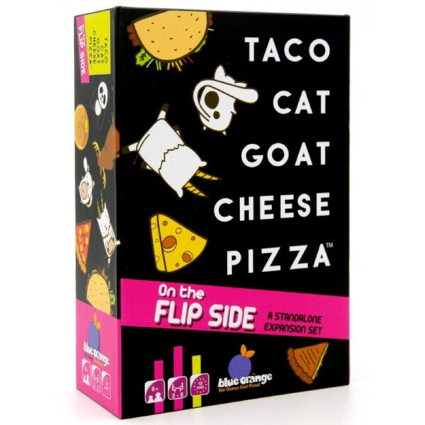 Taco Cat Goat Cheese Pizza on the Flip Side Card Game