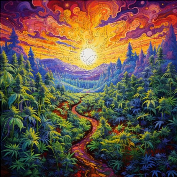 Kaleidokush Wooden Puzzle (Trippy Puzzle Co 300pcs)