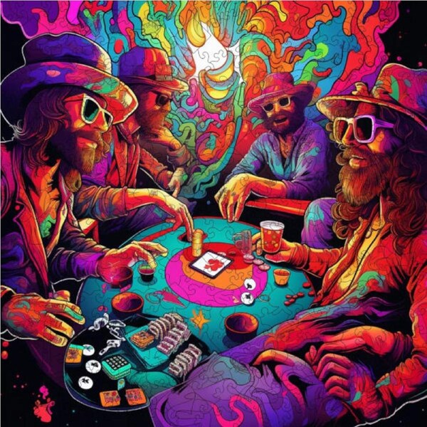 Poker Palooza Wooden Puzzle (Trippy Puzzle Co 300pcs)