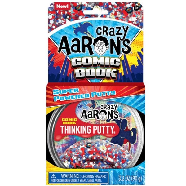 Crazy Aarons Thinking Putty Comic Book 90g Tin