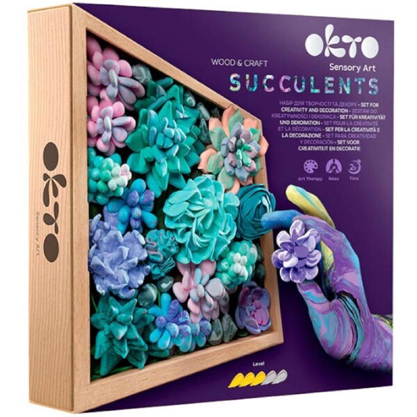 Okto Wood & Craft DIY Succulents Tenderness