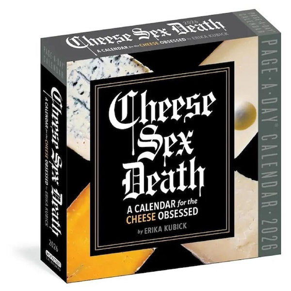 2026 Calendar Cheese Sex Death Page-A-Day Boxed, Workman