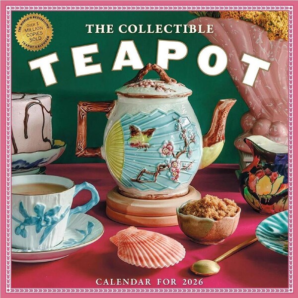 2026 Calendar The Collectible Teapot Square Wall, Workman