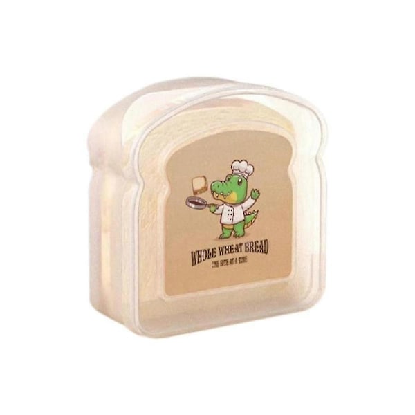 Reusable Sandwich Container Sealed Food Container Transparent Bread Box Food Portable Toast Sandwic bs
