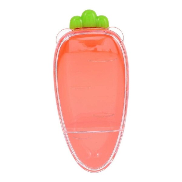 Reusable Plastic Divided Box 2-compartment Box Carrot Shaped Box Clear Container With Lid