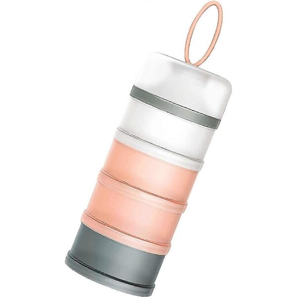Stackable Baby Milk Powder Dispenser 4 Layer Baby Feeding Formula Storage Pot Container For Grain Food Fruit Snacks Milk(1pc)