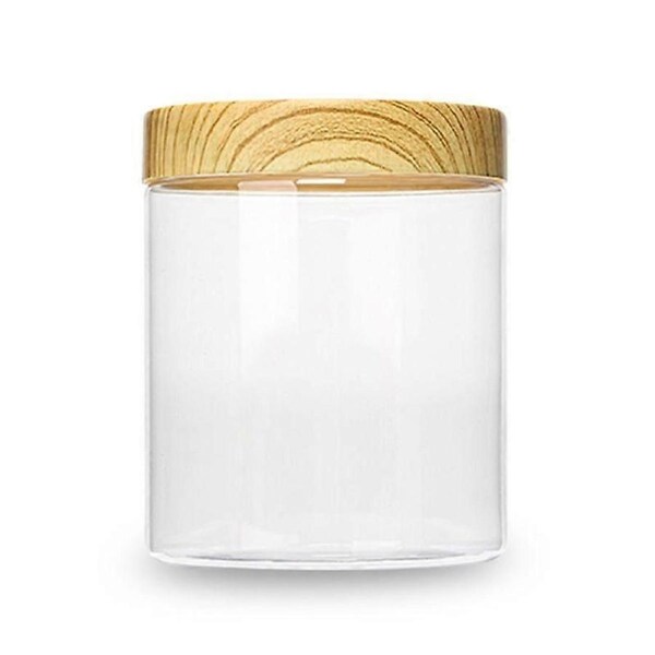 Clear Plastic Jars Refillable Kitchen Storage Containers(4pcs)