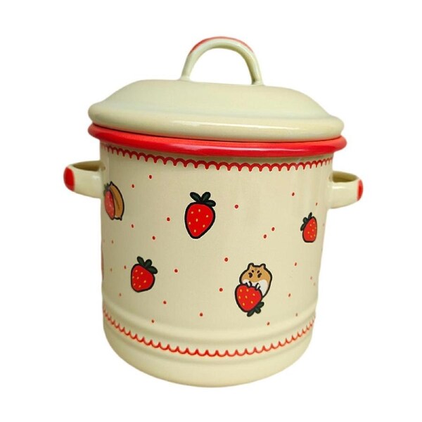 Kitchen Container Multiuse 1000ml Porcelain Canister for Home Counter Cereal